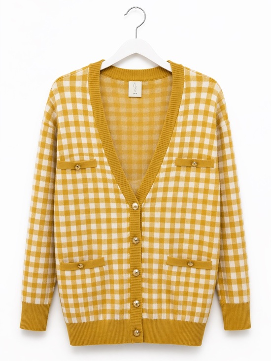 Joie Sweaters - NWT Joie Gingham Cardigan Sweater, Size M